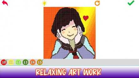 Image 5 Anime Cross Stich - Pixel Art Color By Number Book windows