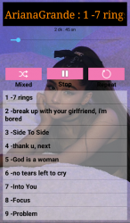 Screenshot 9 Ariana Grande Songs Offline (51 songs) android