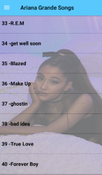 Screenshot 6 Ariana Grande Songs Offline (51 songs) android