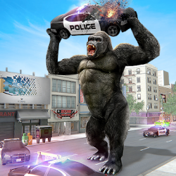 Screenshot 1 Angry Monster Gorilla - Godzilla King Kong Games android