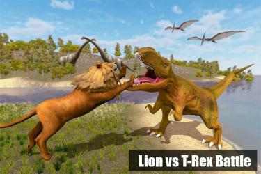 Capture 13 león vs dinosaurio: supervivencia de batalla android