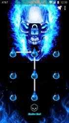 Imágen 2 Blue Fire Skull - App Lock Master Theme android