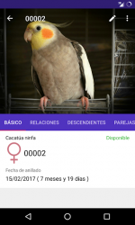 Captura de Pantalla 3 Mis Pájaros - Gestor de aviarios android