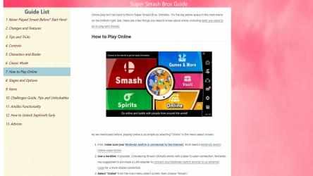 Capture 8 Super Smash Bros Guides windows
