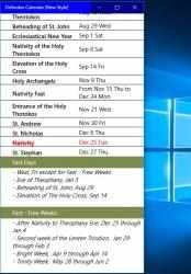 Capture 2 Christian Orthodox Calendar (New Style) windows