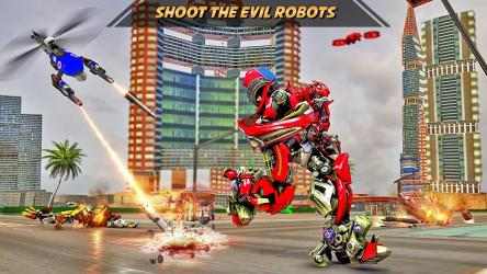 Screenshot 12 Drone Robot car transforming war games android
