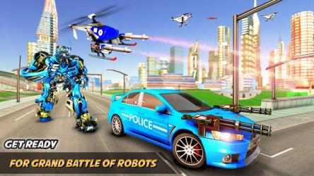 Screenshot 8 Drone Robot car transforming war games android
