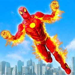 Screenshot 1 héroe de fuego volador marca robot juegos de robot android