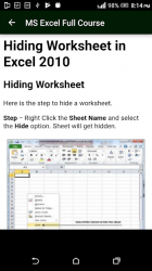 Screenshot 6 Learn MS Excel (Basic & Advance Course) android