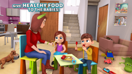 Captura de Pantalla 13 Virtual Baby Sitter Family Simulator android