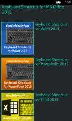 Captura de Pantalla 1 Keyboard Shortcuts for MS Office 2013 windows