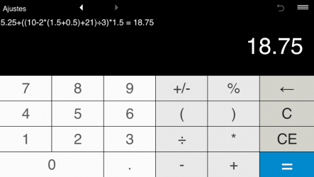 Captura 3 Calculadora con paréntesis android