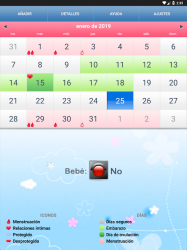 Captura de Pantalla 9 Menstrual calendario - período tracker en español android