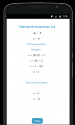 Captura 7 Sistema de Ecuaciones 2x2 android