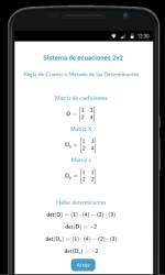Captura 8 Sistema de Ecuaciones 2x2 android