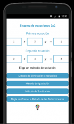 Captura de Pantalla 11 Sistema de Ecuaciones 2x2 android