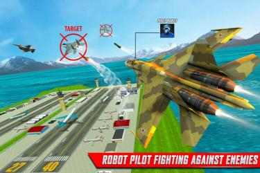 Captura 6 Robot avión piloto simulador - juegos de aviones android