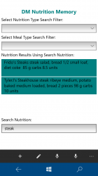 Screenshot 9 DM Nutrition Memory windows