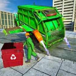 Captura de Pantalla 1 Camión de basura volador, simulador de conducción android