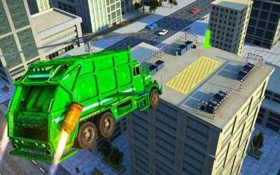 Screenshot 7 Camión de basura volador, simulador de conducción android