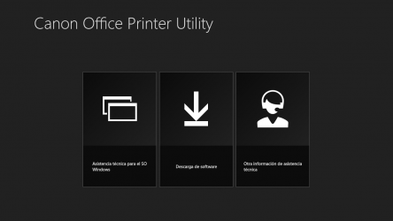 Capture 5 Canon Office Printer Utility windows
