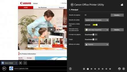 Capture 2 Canon Office Printer Utility windows