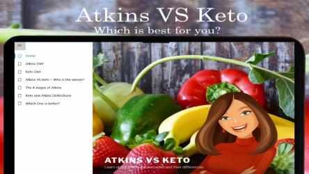 Screenshot 1 Atkins Nutrition VS Keto Diet - Guide for weight watchers windows