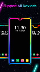 Screenshot 3 Edge Lighting: Notification Light & Live Wallpaper android