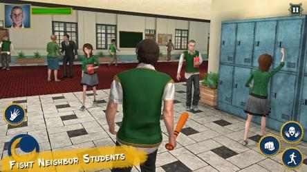 Screenshot 2 High School Gangster Fighting 3D - Crime Simulator android