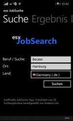 Screenshot 1 esxJobSearch windows