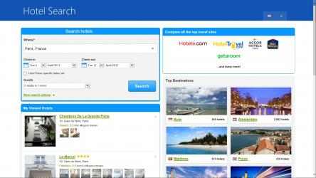 Screenshot 1 Booking - Reservations & Hotel Search windows