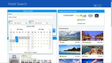 Screenshot 2 Booking - Reservations & Hotel Search windows