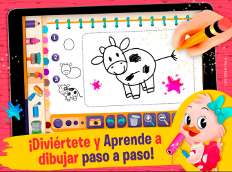 Captura de Pantalla 3 Dibujar y Colorear: La Vaca Lola® android