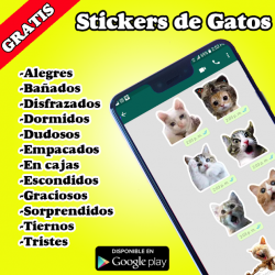 Screenshot 2 Lindos Stickers de Gato para WAStickerApps 2021 android