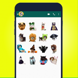 Screenshot 7 Lindos Stickers de Gato para WAStickerApps 2021 android