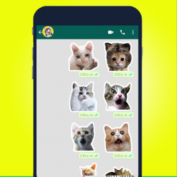 Captura de Pantalla 4 Lindos Stickers de Gato para WAStickerApps 2021 android