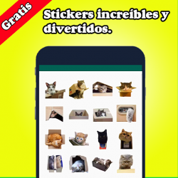 Screenshot 9 Lindos Stickers de Gato para WAStickerApps 2021 android