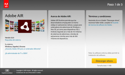 Screenshot 1 Adobe air windows