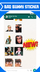 Screenshot 2 Bad Bunny Stickers for Whatsapp & Signal android