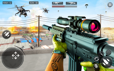 Captura de Pantalla 5 FPS Counter Shooting - Offline Shooting Games android