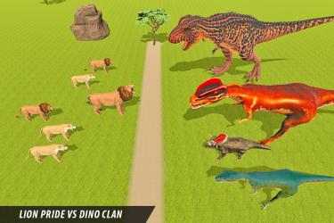 Captura de Pantalla 10 león vs dinosaurio simulador de batalla de animale android