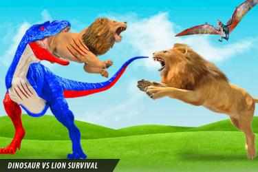 Captura 12 león vs dinosaurio simulador de batalla de animale android
