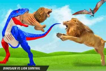 Screenshot 2 león vs dinosaurio simulador de batalla de animale android