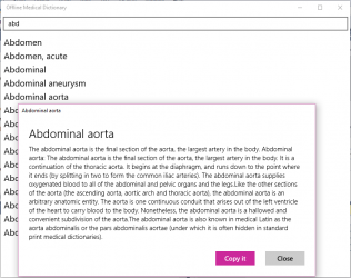 Screenshot 1 Offline Medical Dictionary windows