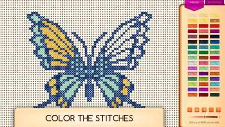 Captura de Pantalla 1 Cross-Stitch Puzzle - Pixel needlework, color by number windows