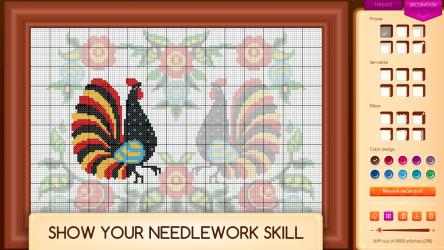 Captura 2 Cross-Stitch Puzzle - Pixel needlework, color by number windows