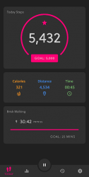 Captura de Pantalla 3 Podómetro y calorías - Contador de pasos android