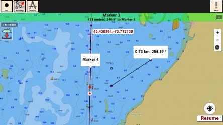 Capture 4 Marine Navigation - UK / Ireland - Offline Gps Marine / Nautical Charts for Fishing, Sailing and Boating - derived from UKHO data windows