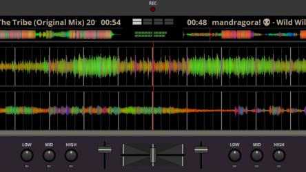 Screenshot 4 Transitions DJ - Virtual Decks and Mixer windows
