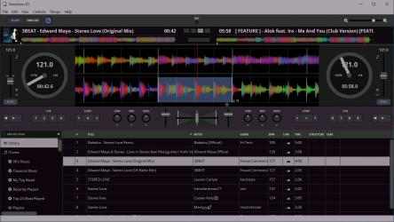 Captura 3 Transitions DJ - Virtual Decks and Mixer windows